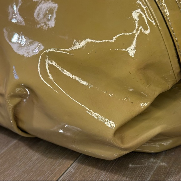 Coach Yellow Patent Leather Satchel - Picture 10 of 13
